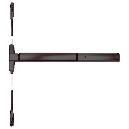 Corbin Russwin CVR Exit Device, 613 Oil-Rubbed Dark Bronze, RHR, 36, Motor Latch Retraction, SNB ED4800-613-RHR-W036-M54-MELR